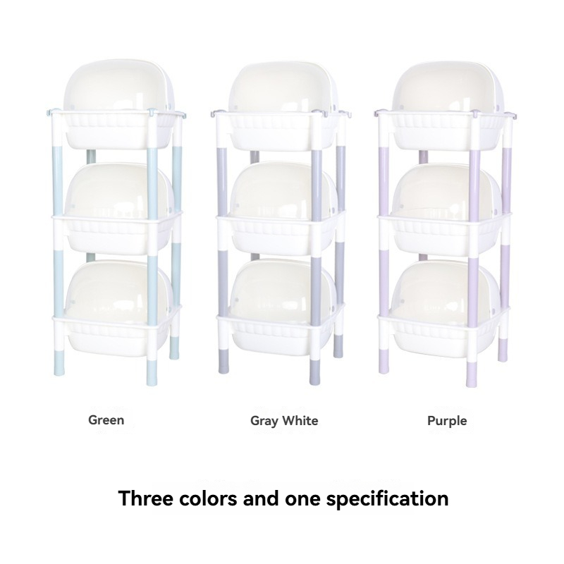 3-Tier Storage Organizer with Transparent Bins