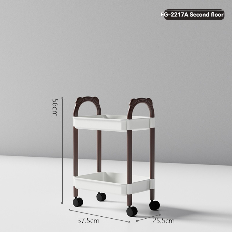 Multi-Layer Mobile Storage Rack - Efficient Kitchen And Office Storage Solution