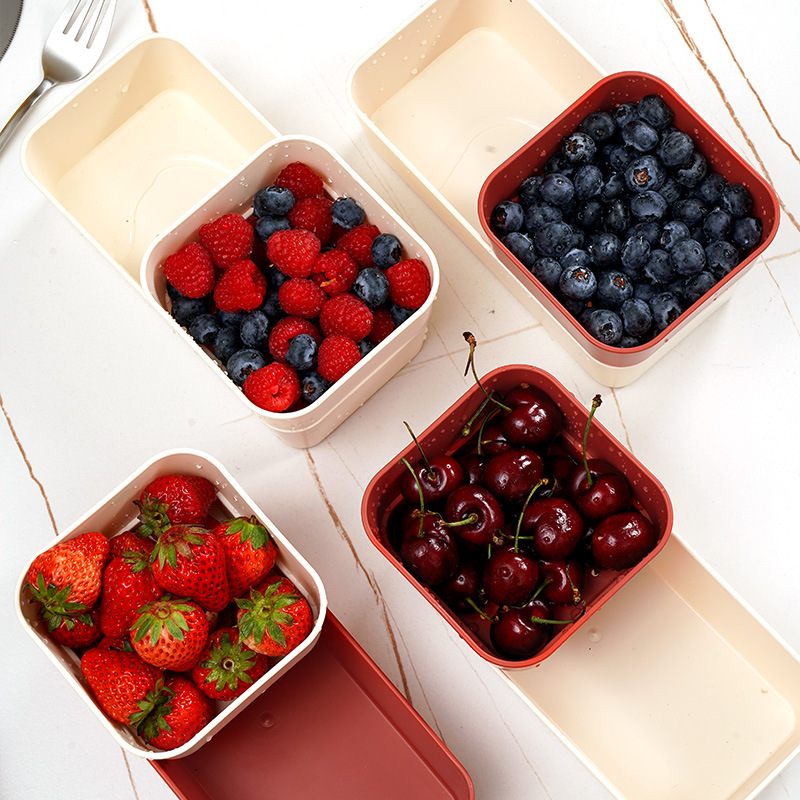 Product Page - Double-Layer Snack Storage Box (Four-Piece Set)