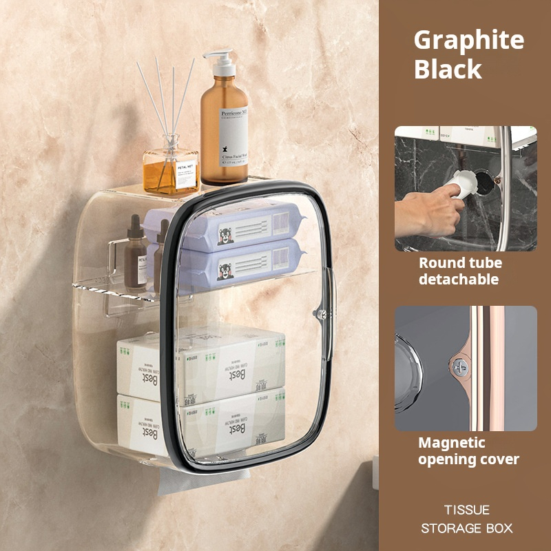 Wall-Mounted Bathroom Organizer