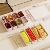 Creative Spice Storage Box Kitchen Portable with Lid Compartment Seasoning Partition Box