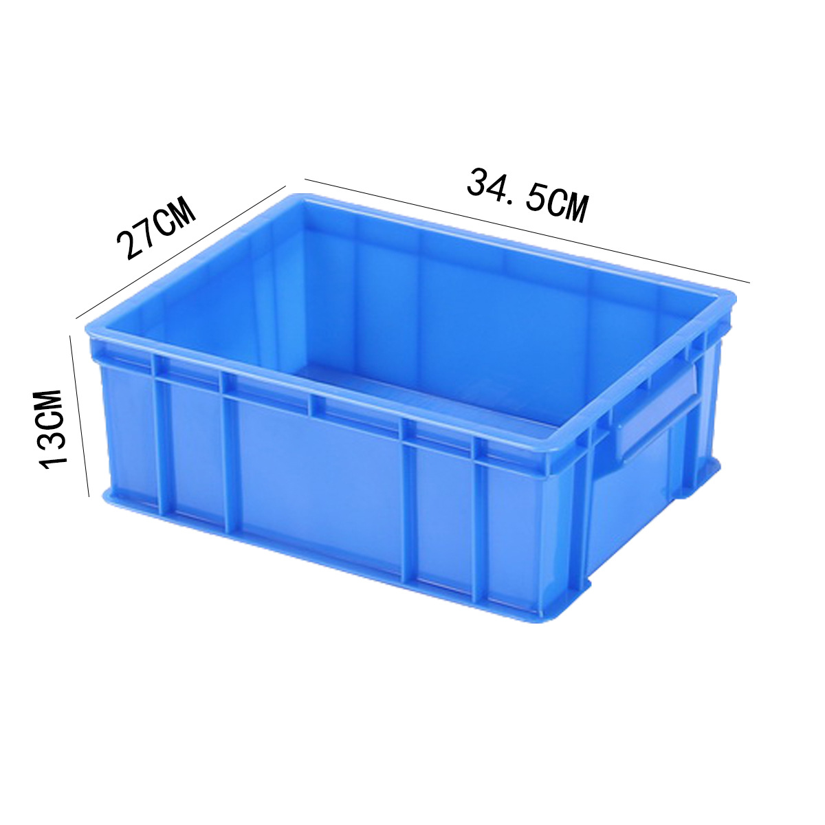Thickened Plastic Turnover Basket - Industrial Storage Crate for B2B Procurement