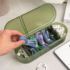 Flip-Top Cable Organizer Storage Box for Electronics Accessories