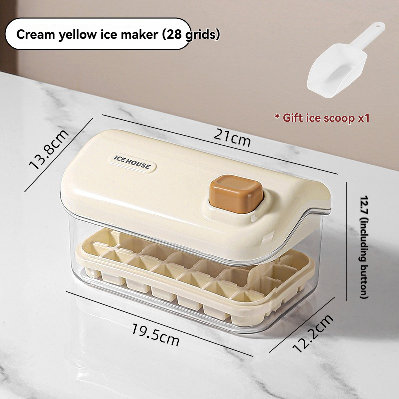 Pressed ice cube box