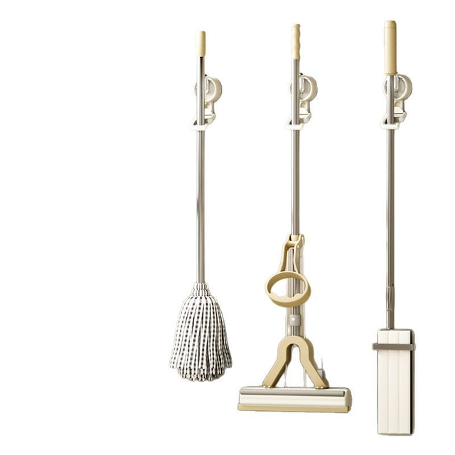Bathroom Suction Cup Mop Holder 