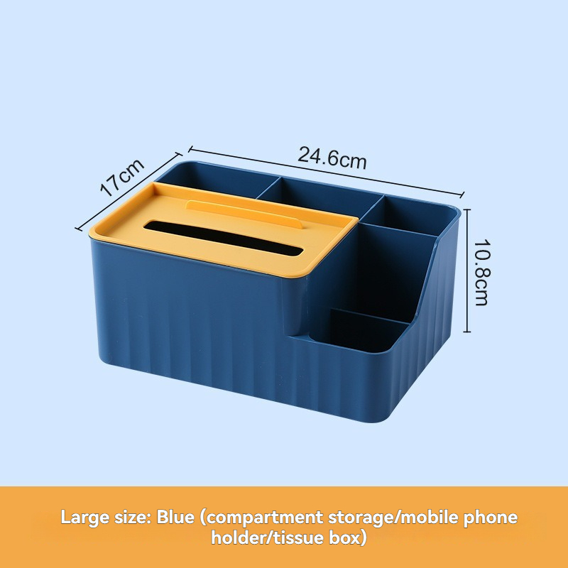 Living Room Coffee Table Simple Compartment Tissue Box