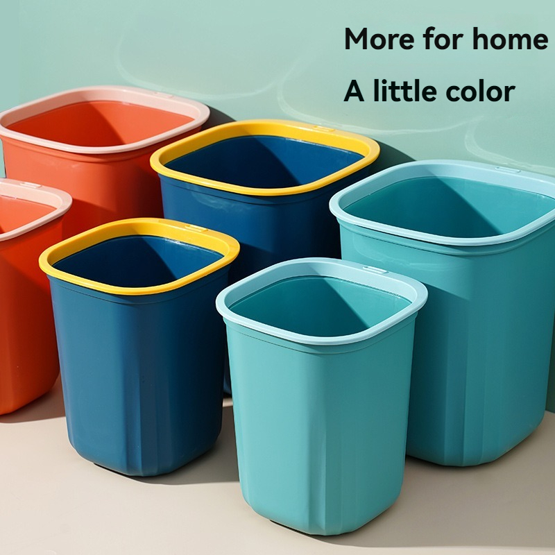 Simple Household Wastebasket without Lid