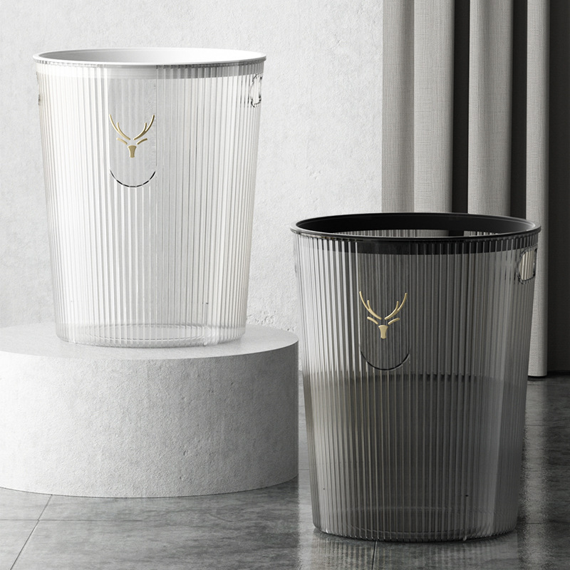 Thickened Transparent Elk Trash Can