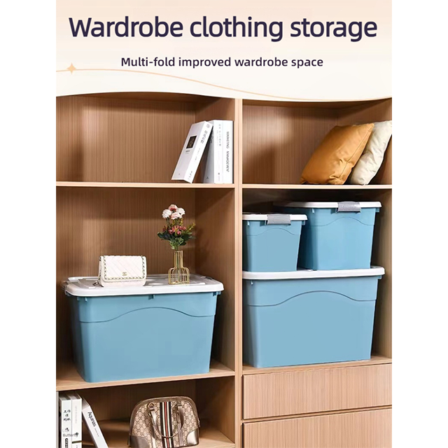 Household Storage Box Oversized Plastic Storage Box Toy Storage Box Moving Clothes Storage Box