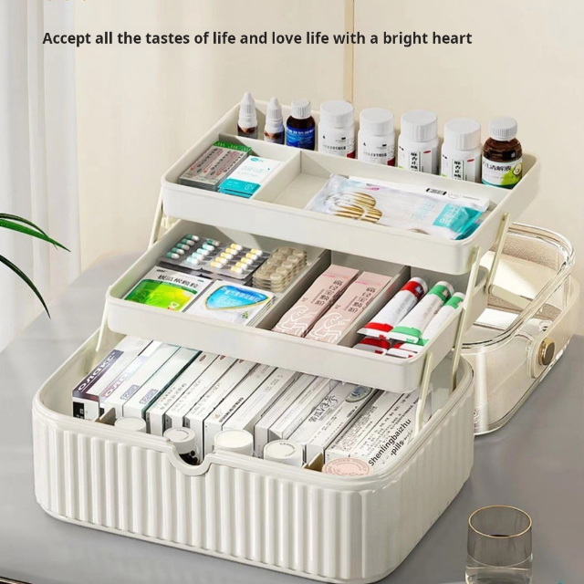 Expandable Medicine Storage Box for Bulk Retail & Warehouse Use