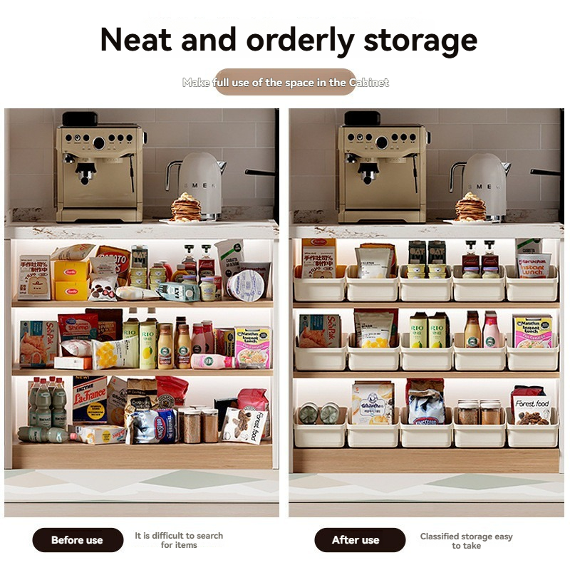 Cream Color Multi-Function Storage Box with Wheels