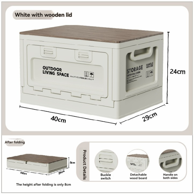 Foldable Outdoor Storage Box for Bulk Retail & Camping