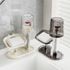 NS-5507C Transparent Gray Soap Box Toothbrush Combination Rack