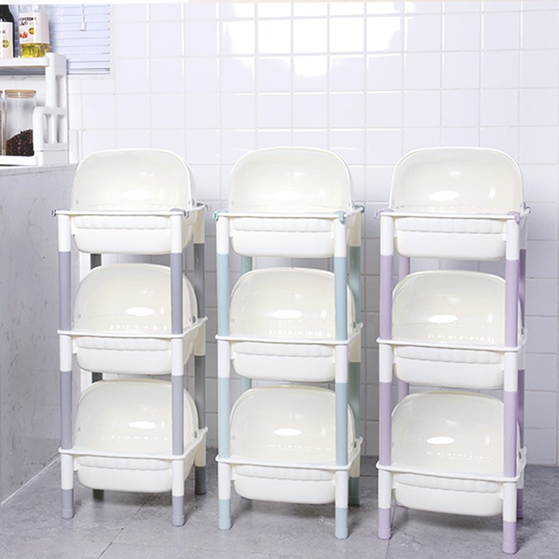 3-Tier Storage Organizer with Transparent Bins