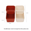 Product Page - Double-Layer Snack Storage Box (Four-Piece Set)