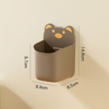 Cute Bear-Shaped Wall-Mounted Cartoon Storage Box