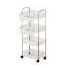 Light Luxury Transparent Trolley Storage Rack Multi Layer Cart
