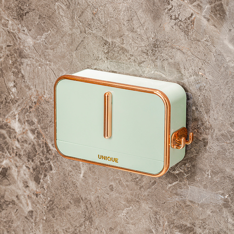 Elegant Round And Square Wall-Mounted Soap Holder for Bathrooms