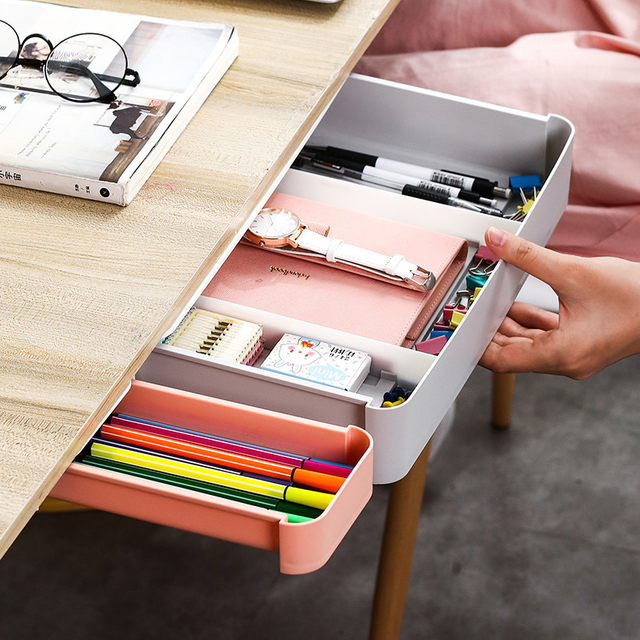 Under Desk Hidden Organizer Premium Office Storage Solution