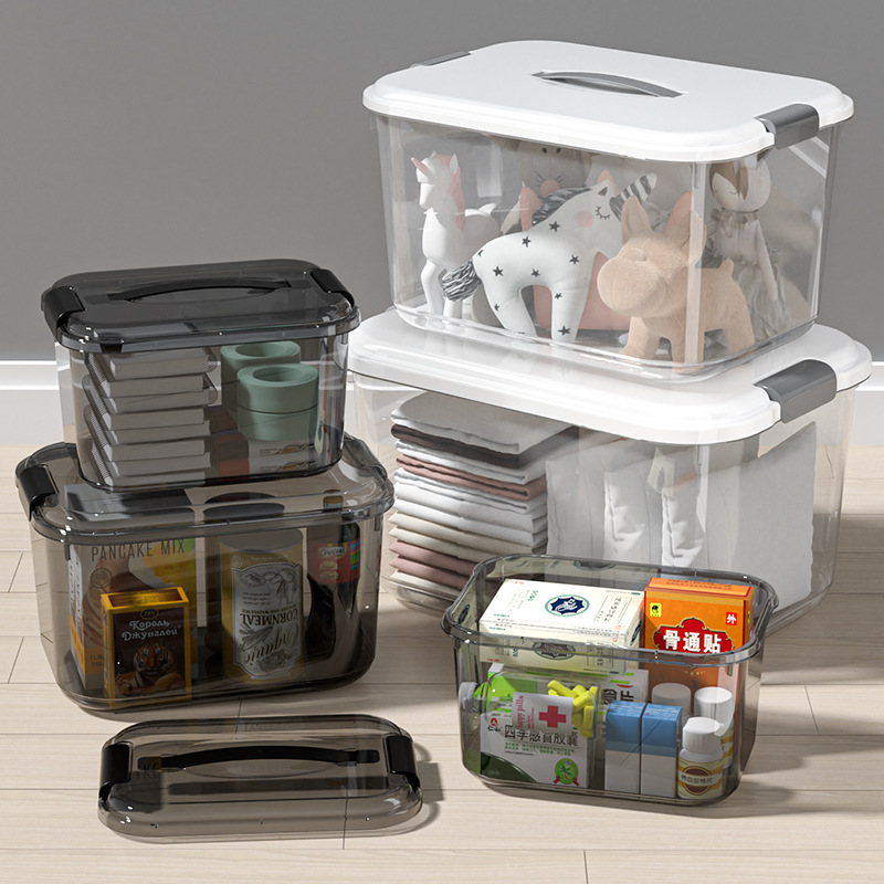 Transparent Plastic Storage Box for Business Storage Solutions