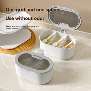 Versatile Wall-Mounted Seasoning Box Single & Double Layer