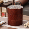 New Chinese Style Wood Grain Nut Dried Fruit Plate Living Room Coffee Table Home Divided Candy Melon Seeds Box