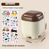 Desktop Gadget Storage Bucket - Cute Desk Trash Bin for Office Use