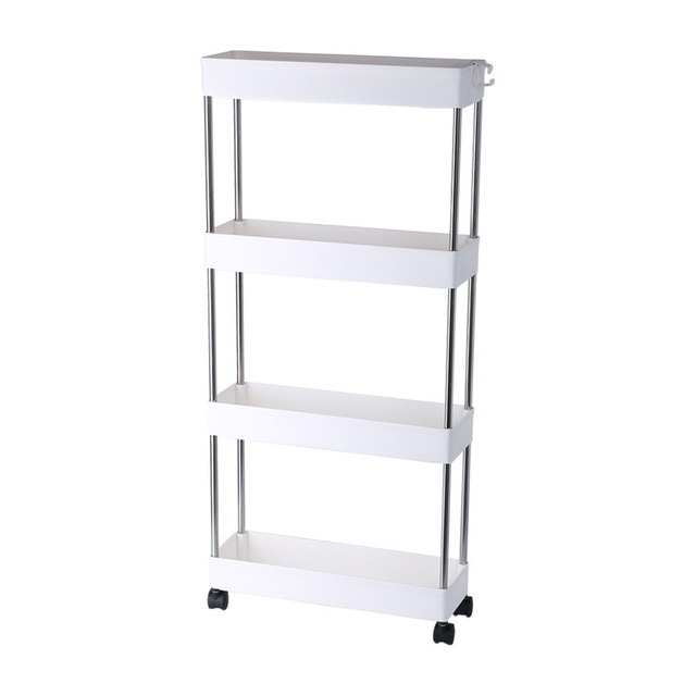 Kitchen Refrigerator Bathroom Side Gap Storage Rack