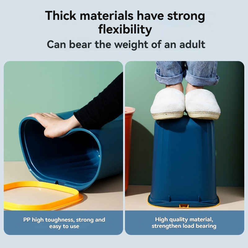 Simple Household Wastebasket without Lid