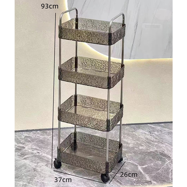 Household Storage Rack Trolley Multi-Functional Snack Storage Rack
