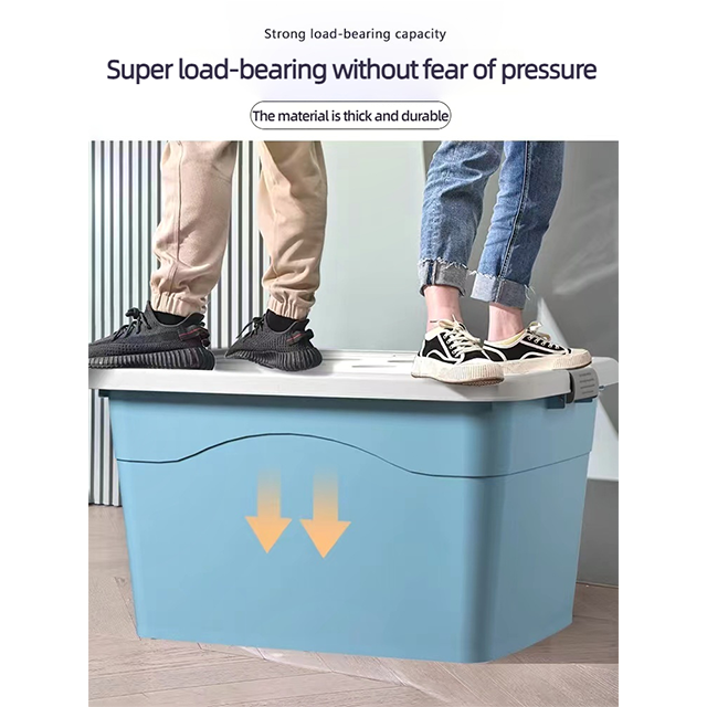 Household Storage Box Oversized Plastic Storage Box Toy Storage Box Moving Clothes Storage Box