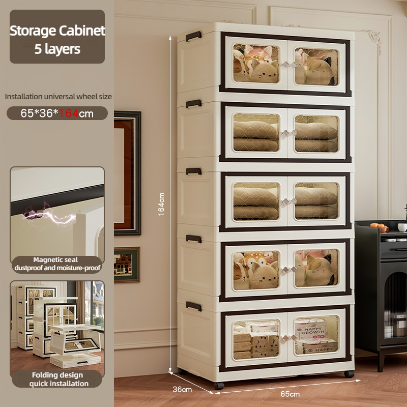 Transparent clothes locker