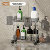 Nordic transparent multi-layer medium bathroom storage cart, suitable for bulk retail