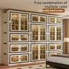 Nordic Transparent Multi-Layer Storage Wardrobe for Bulk Retail