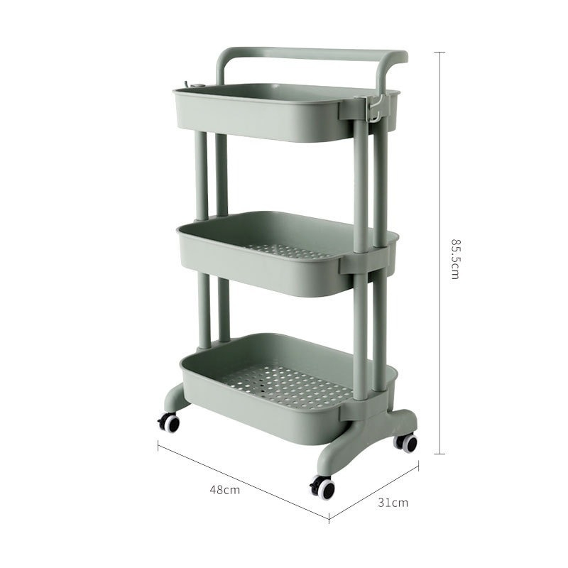 3-Tier Storage Cart for Efficient Organization
