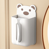 Wall-Mounted Tissue Holder with Bear Design - Wholesale Bathroom Tissue Dispenser 