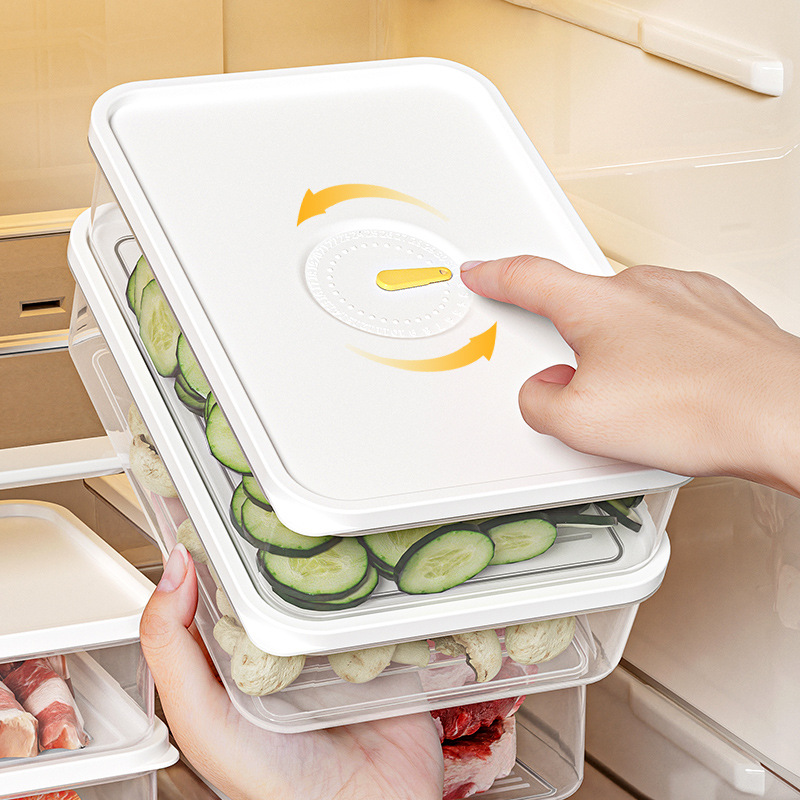 Thickened Storage Box Refrigerator Special Frozen Meat Packaging Food Grade Fresh-keeping Box Food Sealed Plastic Timing Small Box