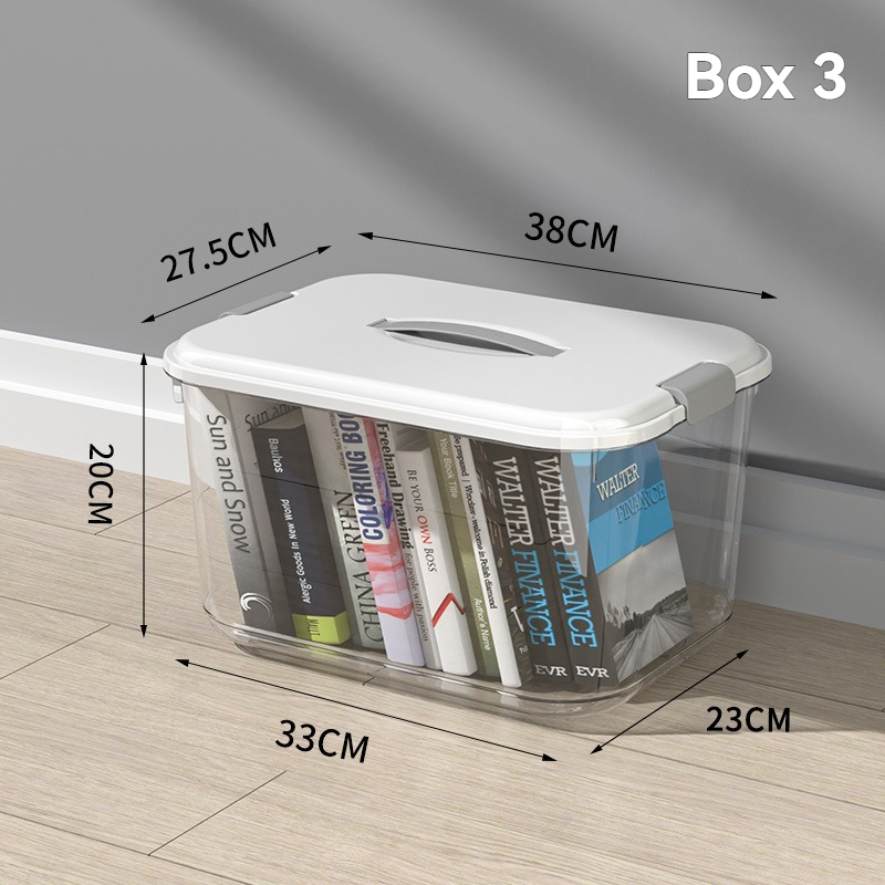 transparent plastic storage box
