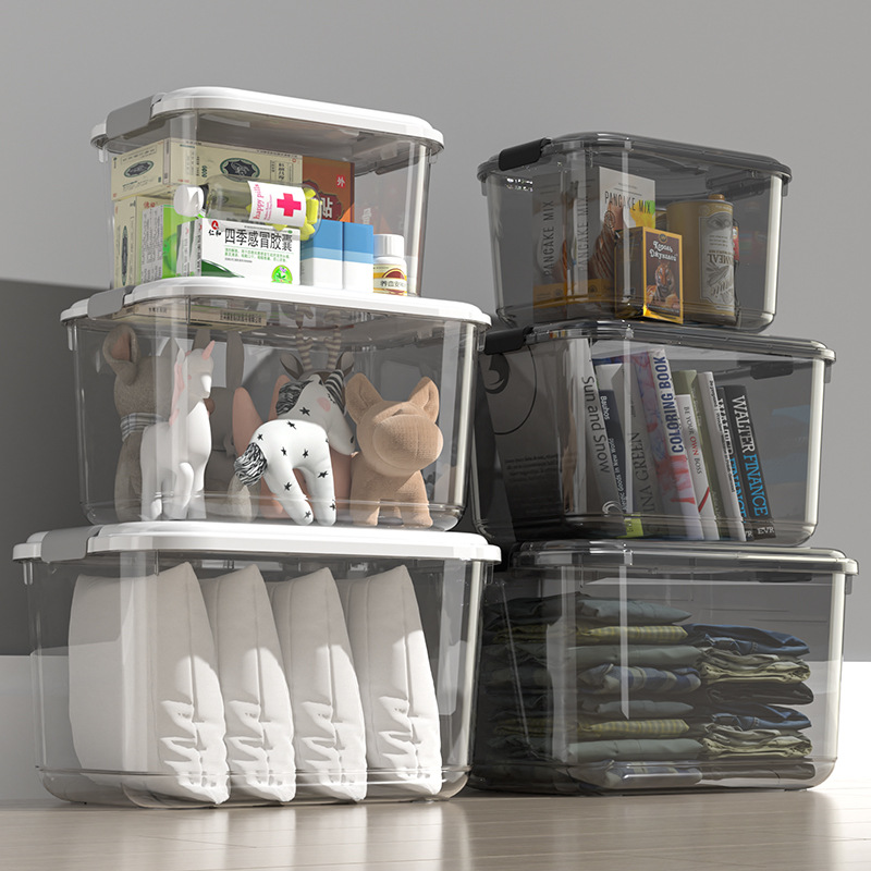 Transparent Plastic Storage Box for Business Storage Solutions
