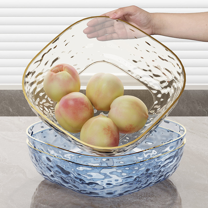 Luxurious Textured Water Ripple Square Fruit Trays