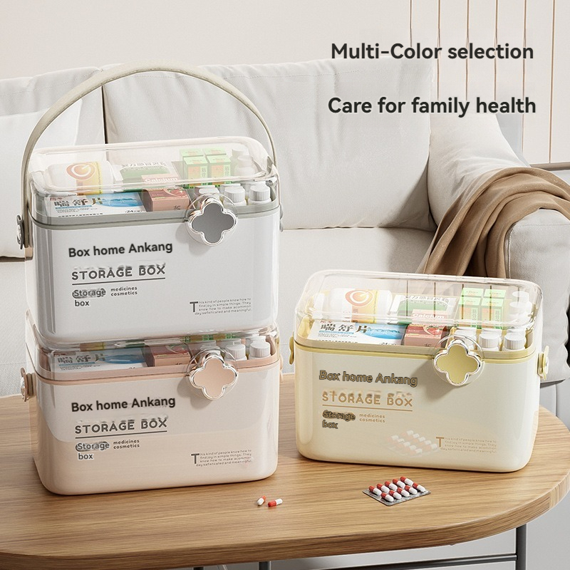 Home Portable Classification First Aid Medicine Storage Box