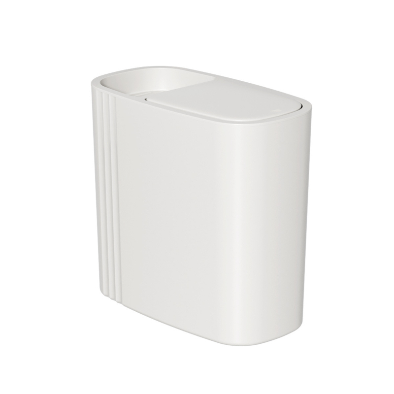 Plastic Covered Anti-odor Narrow-seam Press-type Trash Can