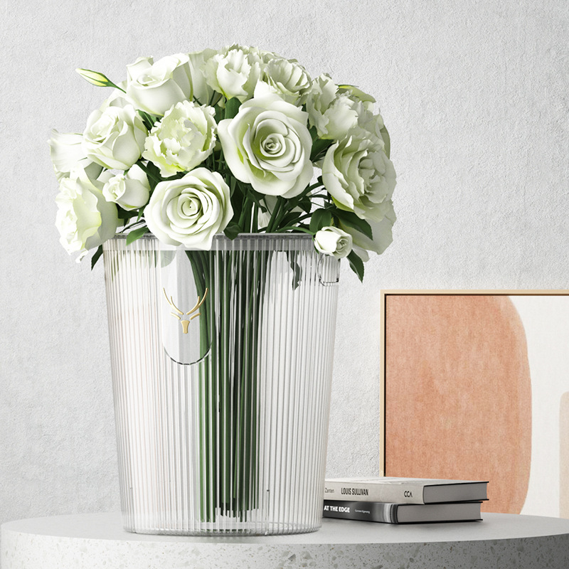 Thickened Transparent Elk Trash Can