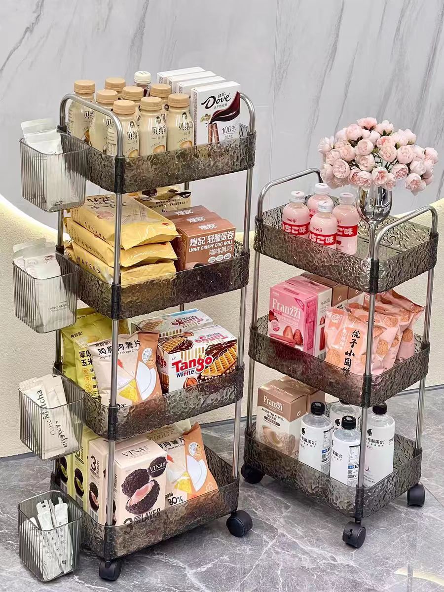 Household Storage Rack Trolley Multi-Functional Snack Storage Rack