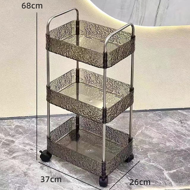 Household Storage Rack Trolley Multi-Functional Snack Storage Rack