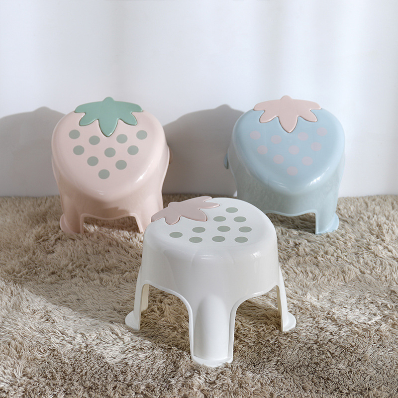 Strawberry Dot Step Stool for Kids - Cute, Durable, And Non-Slip
