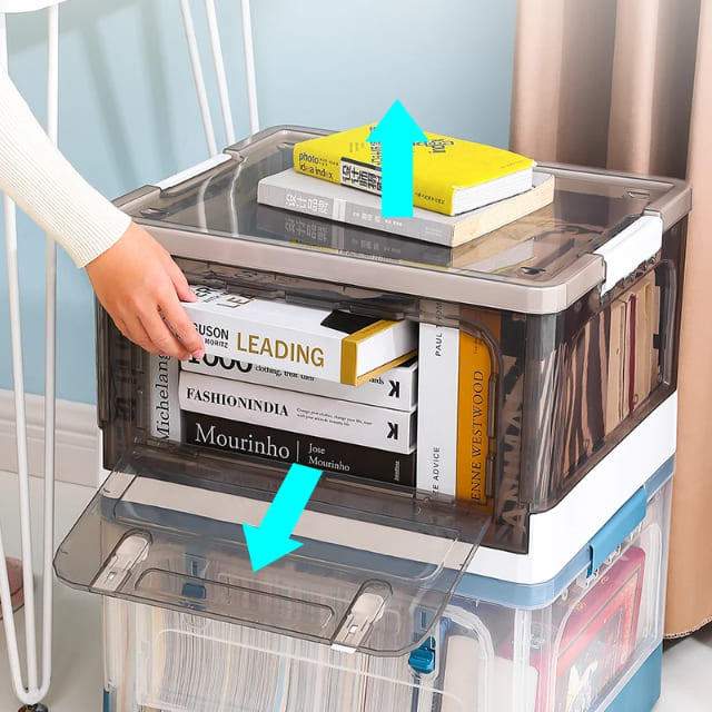 Stackable Transparent Storage Box for Bulk Retail & Warehouses