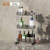 Nordic Transparent Multi-Layer Bathroom Storage Cart for Bulk Retail