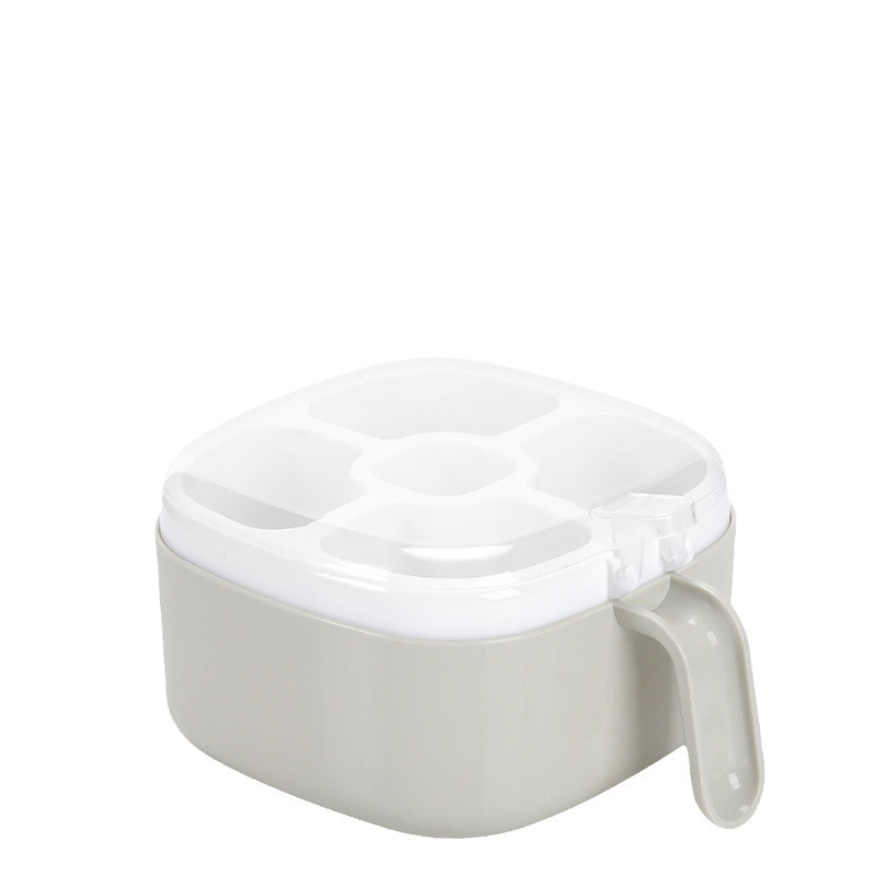 Convenient Five-Compartment Seasoning Box 