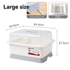 Dustproof Draining Dish Cabinet for Kitchen Tableware Storage